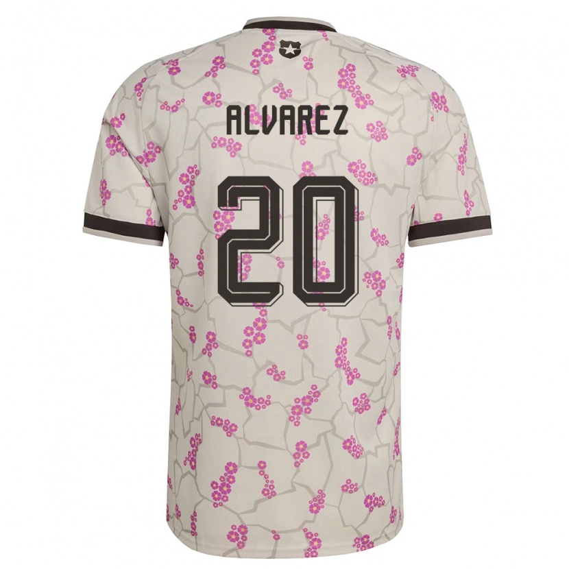 Danxen Niño Camiseta Chile Anaís Álvarez #20 Blanco Púrpura 2ª Equipación 26-28 La Camisa
