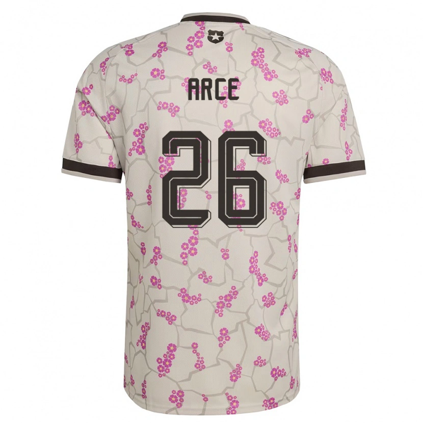 Danxen Niño Camiseta Chile Agustín Arce #26 Blanco Púrpura 2ª Equipación 26-28 La Camisa