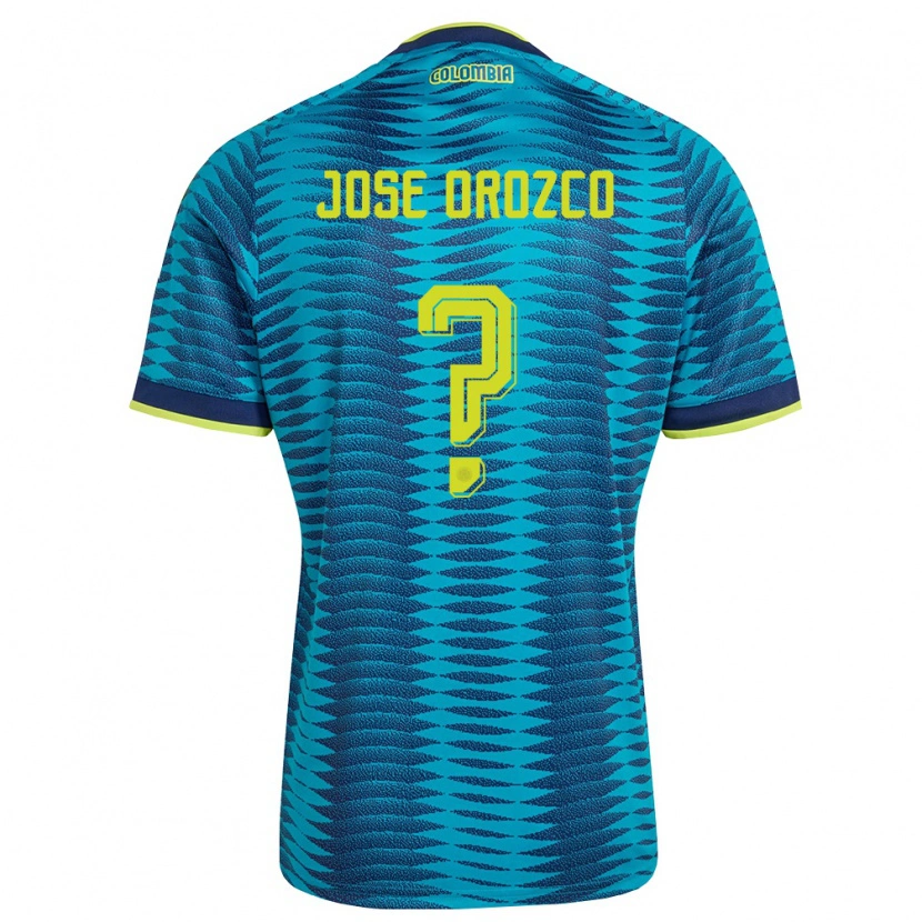 Danxen Niño Camiseta Colombia Juan José Orozco #0 Azul Amarillo Marino 2ª Equipación 26-28 La Camisa