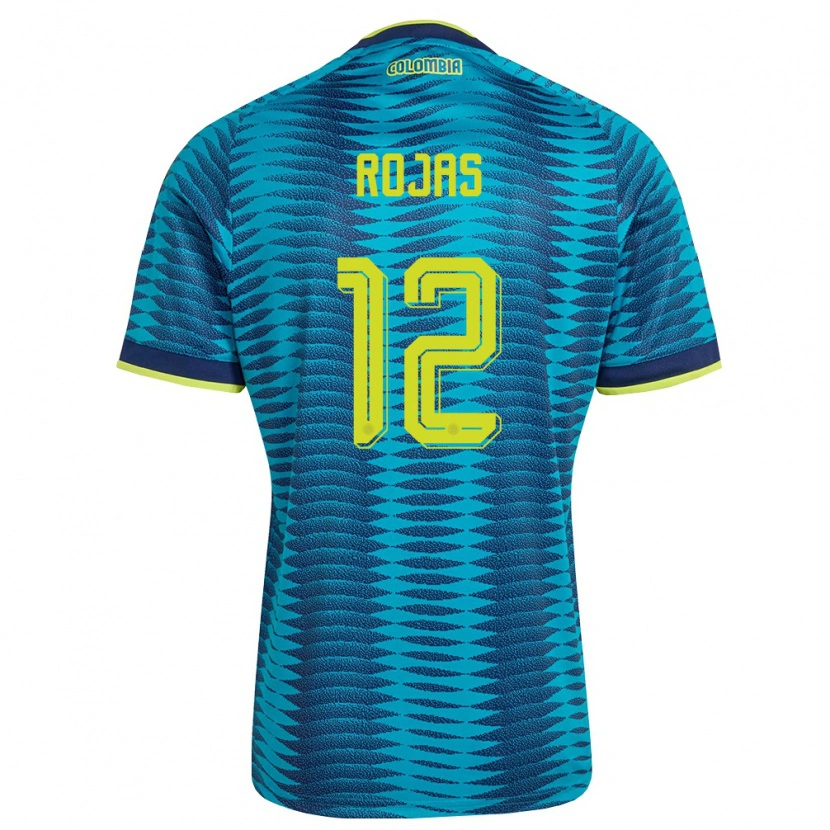 Danxen Niño Camiseta Colombia Alexéi Rojas #12 Azul Amarillo Marino 2ª Equipación 26-28 La Camisa