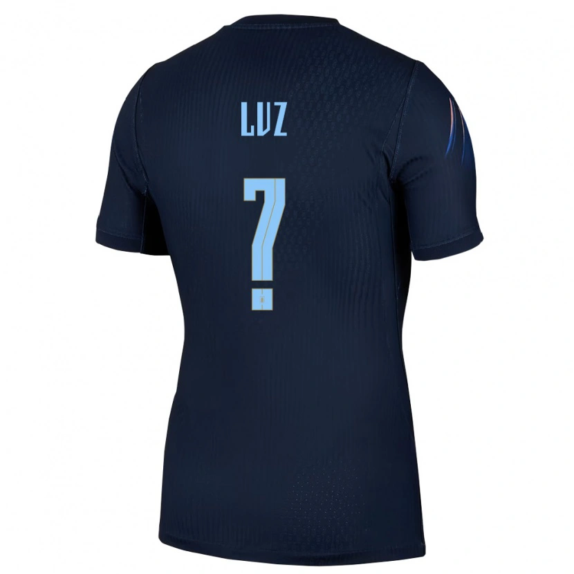 Danxen Niño Camiseta Uruguay Anderson Luz #0 Negro Azul 2ª Equipación 26-28 La Camisa