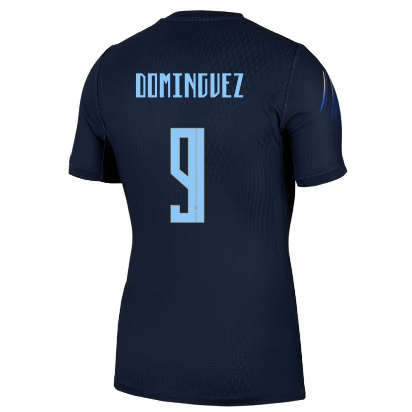 Danxen Niño Camiseta Uruguay Facundo Dominguez #9 Negro Azul 2ª Equipación 26-28 La Camisa