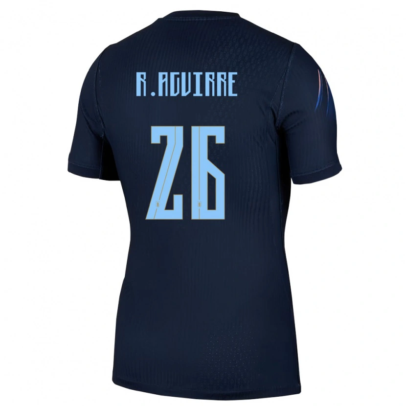 Danxen Niño Camiseta Uruguay Rodrigo Aguirre #26 Negro Azul 2ª Equipación 26-28 La Camisa