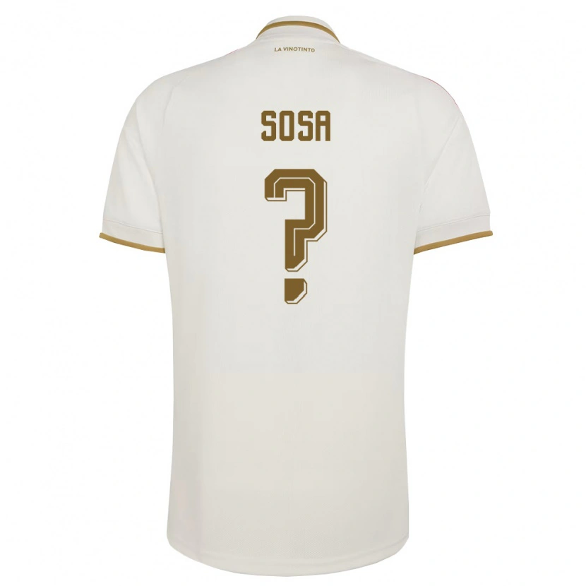 Danxen Niño Camiseta Venezuela Carlos Sosa #0 Marfil Amarillo 2ª Equipación 26-28 La Camisa