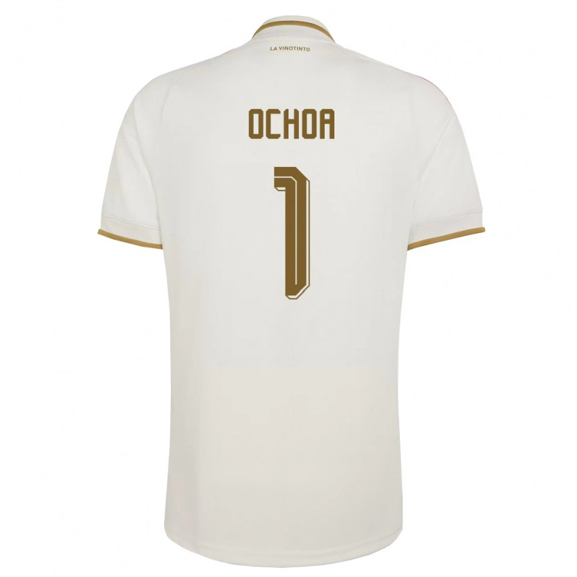 Danxen Niño Camiseta Venezuela Diego Ochoa #1 Marfil Amarillo 2ª Equipación 26-28 La Camisa