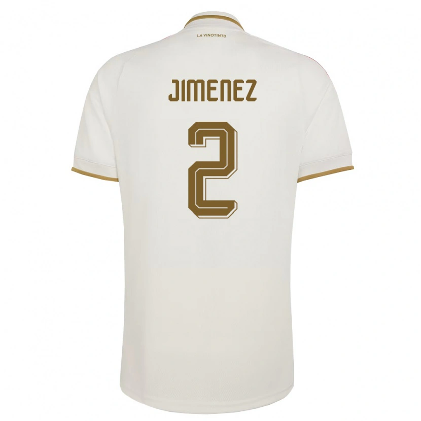 Danxen Niño Camiseta Venezuela Kendys Jimenez #2 Marfil Amarillo 2ª Equipación 26-28 La Camisa