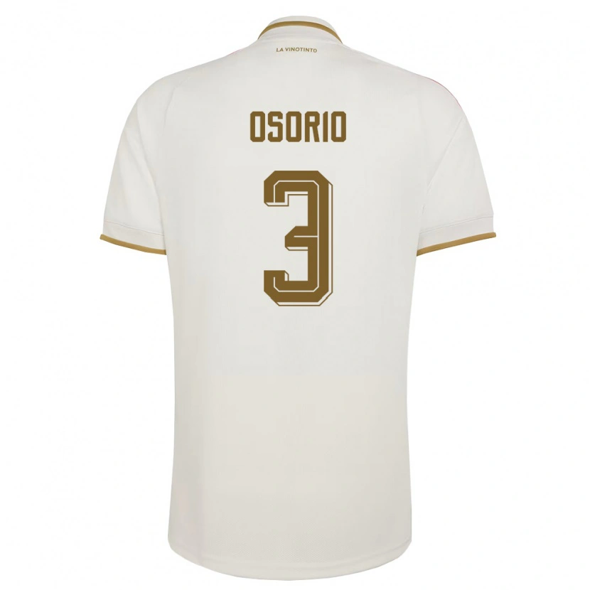 Danxen Niño Camiseta Venezuela Yordan Osorio #3 Marfil Amarillo 2ª Equipación 26-28 La Camisa