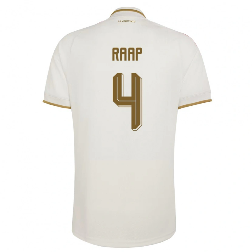 Danxen Niño Camiseta Venezuela Yiandro Raap #4 Marfil Amarillo 2ª Equipación 26-28 La Camisa