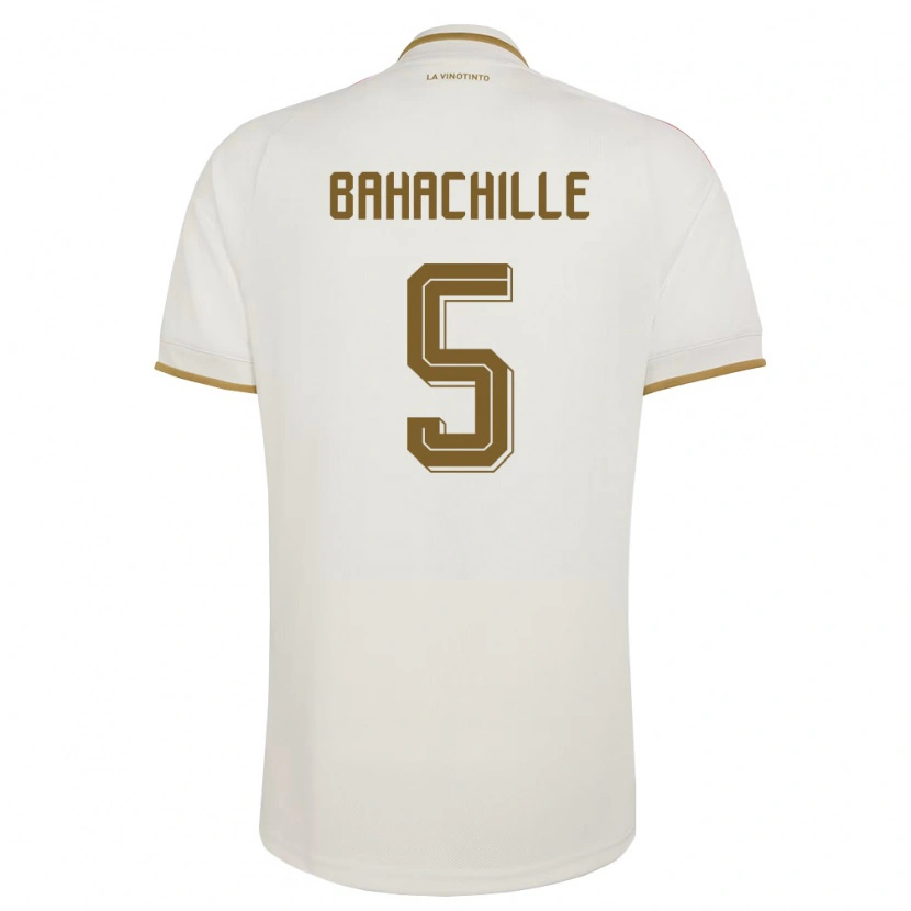 Danxen Niño Camiseta Venezuela Abraham Bahachille #5 Marfil Amarillo 2ª Equipación 26-28 La Camisa
