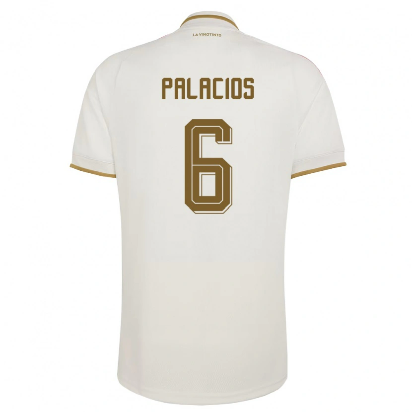 Danxen Niño Camiseta Venezuela Adrián Palacios #6 Marfil Amarillo 2ª Equipación 26-28 La Camisa
