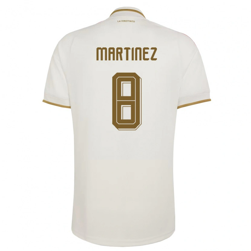 Danxen Niño Camiseta Venezuela Bárbara Martínez #8 Marfil Amarillo 2ª Equipación 26-28 La Camisa