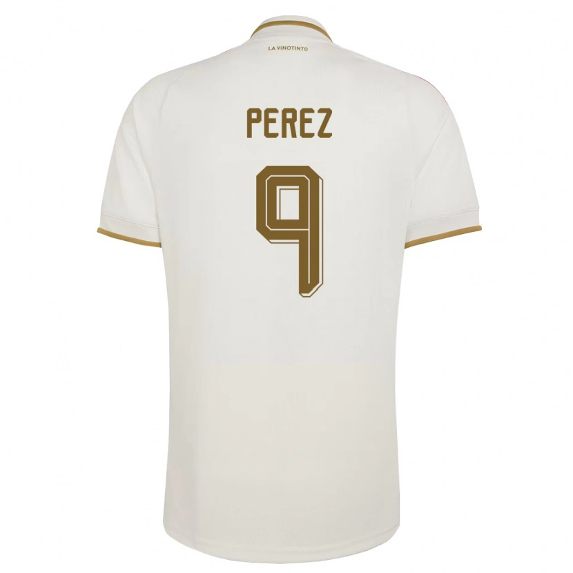 Danxen Niño Camiseta Venezuela Daniel Pérez #9 Marfil Amarillo 2ª Equipación 26-28 La Camisa