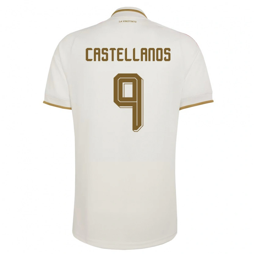 Danxen Niño Camiseta Venezuela Deyna Castellanos #9 Marfil Amarillo 2ª Equipación 26-28 La Camisa
