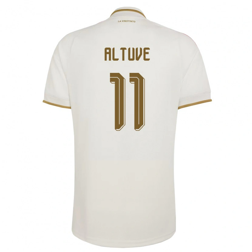 Danxen Niño Camiseta Venezuela Oriana Altuve #11 Marfil Amarillo 2ª Equipación 26-28 La Camisa
