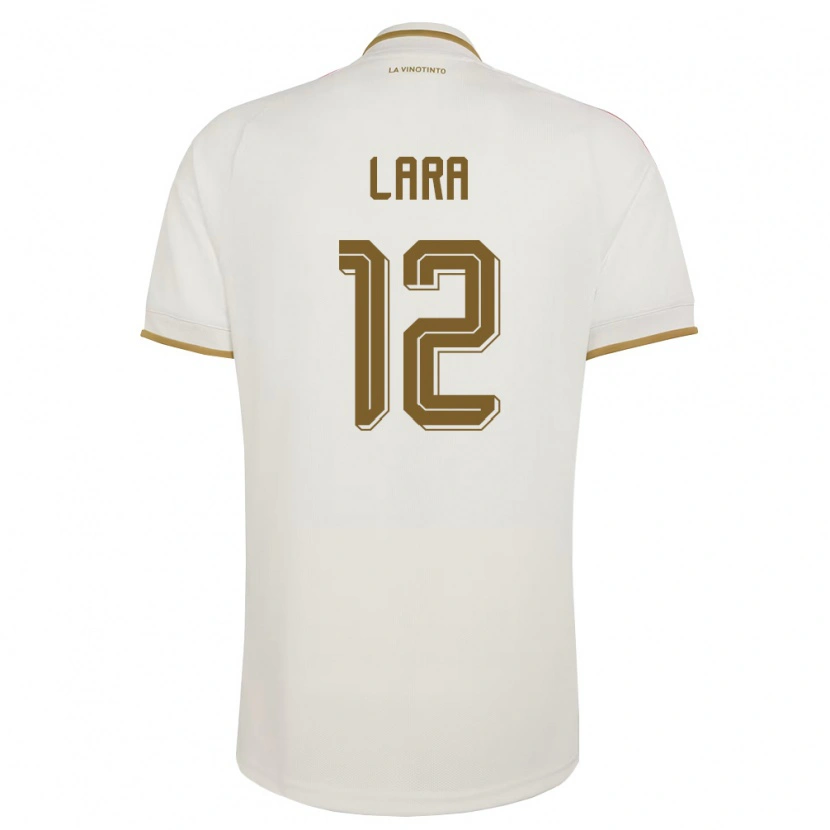 Danxen Niño Camiseta Venezuela Jesús Lara #12 Marfil Amarillo 2ª Equipación 26-28 La Camisa