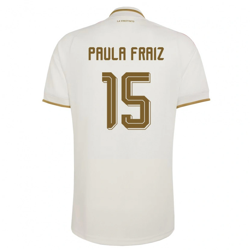 Danxen Niño Camiseta Venezuela Ana Paula Fraiz #15 Marfil Amarillo 2ª Equipación 26-28 La Camisa