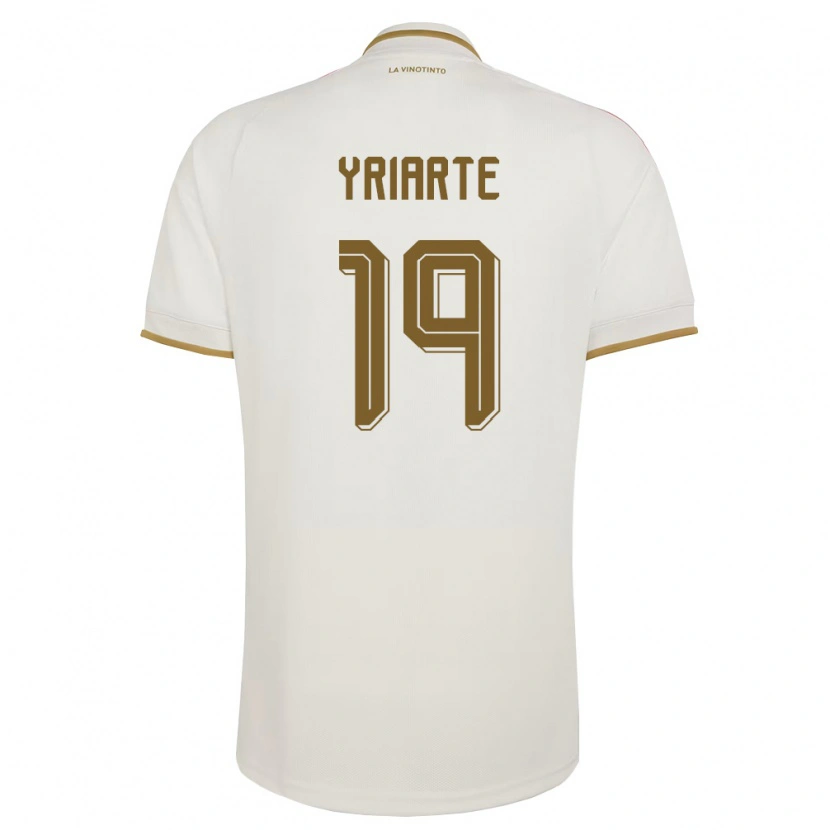 Danxen Niño Camiseta Venezuela Jorge Yriarte #19 Marfil Amarillo 2ª Equipación 26-28 La Camisa