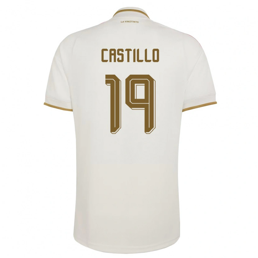 Danxen Niño Camiseta Venezuela Bryan Castillo #19 Marfil Amarillo 2ª Equipación 26-28 La Camisa