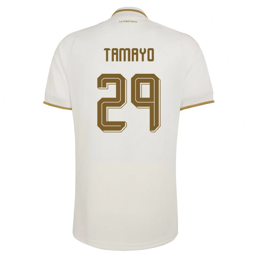 Danxen Niño Camiseta Venezuela Bianneider Tamayo #29 Marfil Amarillo 2ª Equipación 26-28 La Camisa