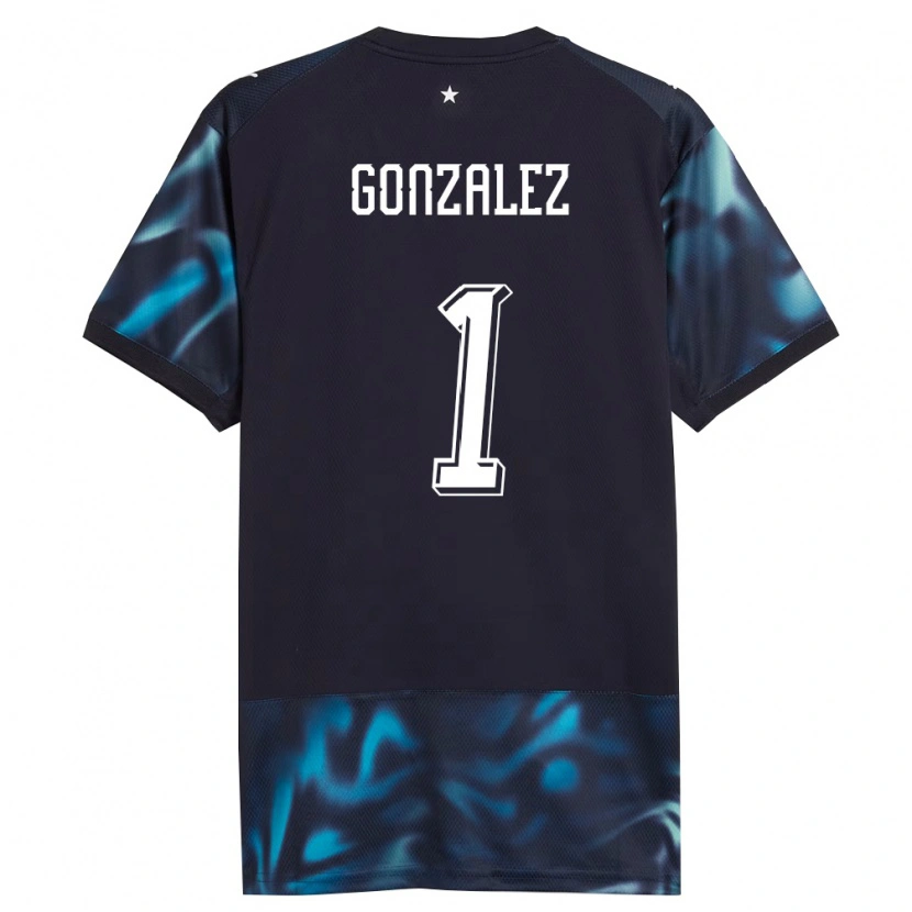 Danxen Niño Camiseta Paraguay Ángel González #1 Marino Azul Cielo 2ª Equipación 26-28 La Camisa
