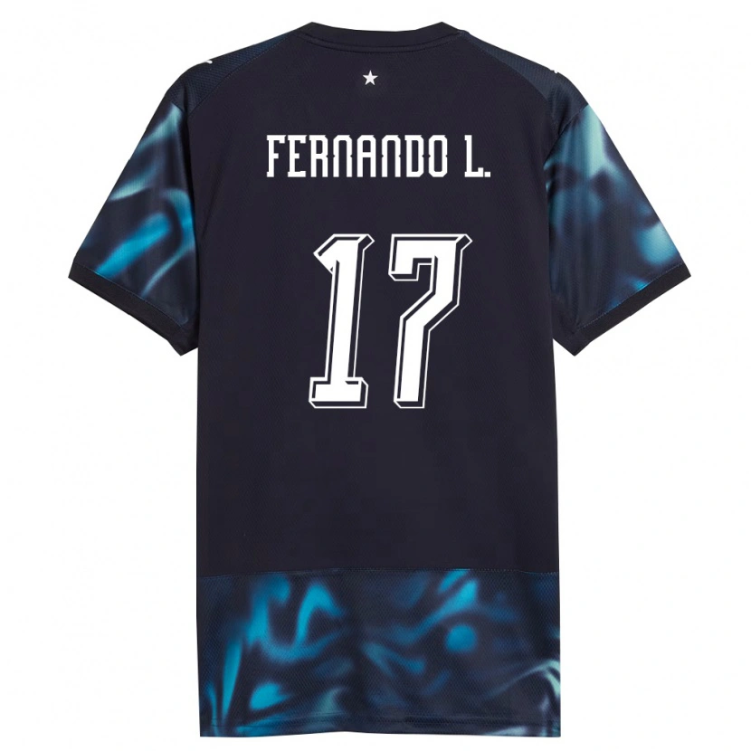 Danxen Niño Camiseta Paraguay Fernando Leguizamón #17 Marino Azul Cielo 2ª Equipación 26-28 La Camisa