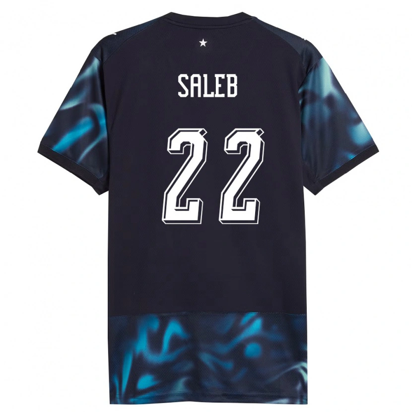 Danxen Niño Camiseta Paraguay Gloria Saleb #22 Marino Azul Cielo 2ª Equipación 26-28 La Camisa