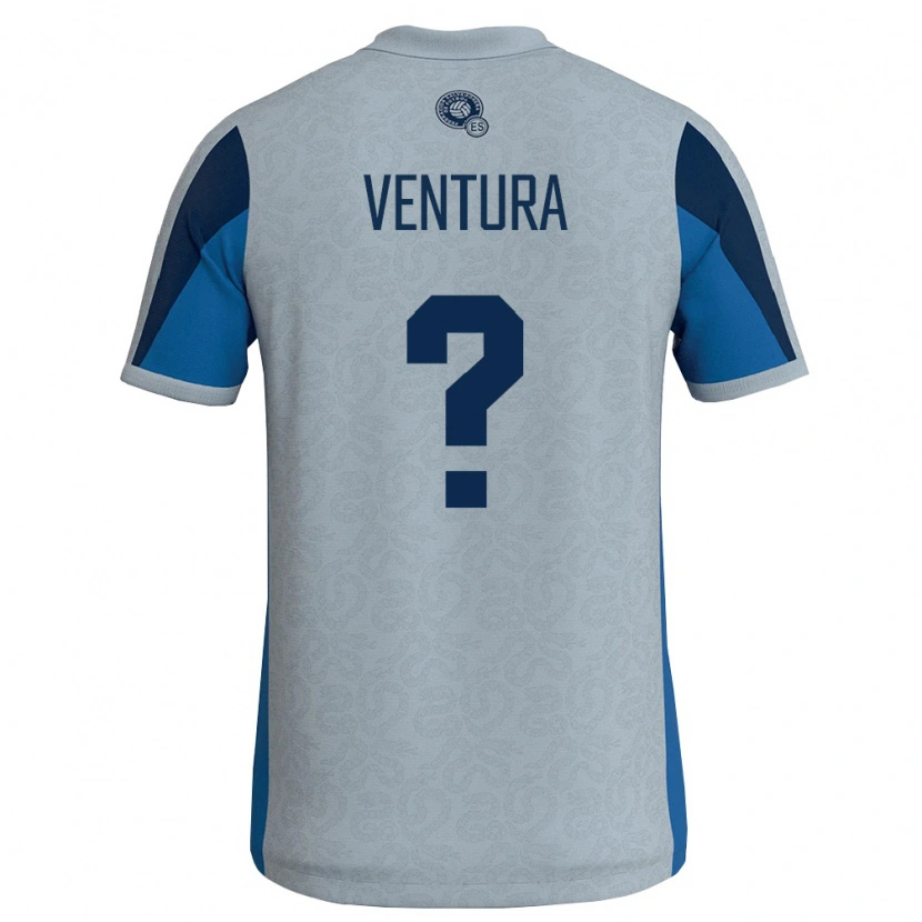 Danxen Niño Camiseta El Salvador Michael Ventura #0 Blanco Azul Cielo 2ª Equipación 26-28 La Camisa