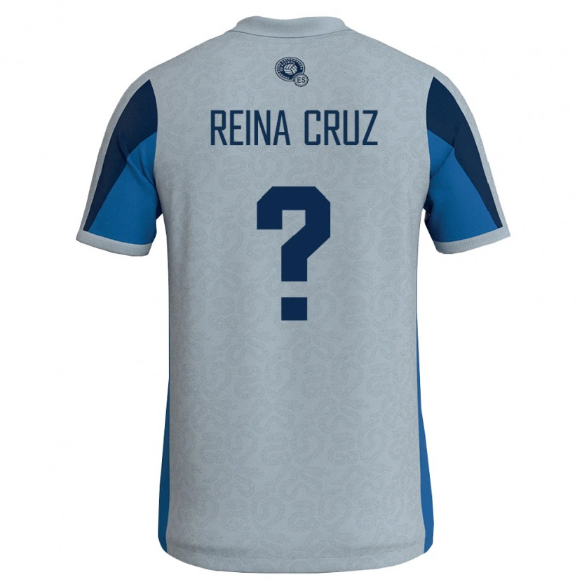 Danxen Niño Camiseta El Salvador Reina Cruz #0 Blanco Azul Cielo 2ª Equipación 26-28 La Camisa