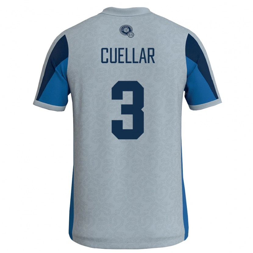 Danxen Niño Camiseta El Salvador Sarina Cuellar #3 Blanco Azul Cielo 2ª Equipación 26-28 La Camisa
