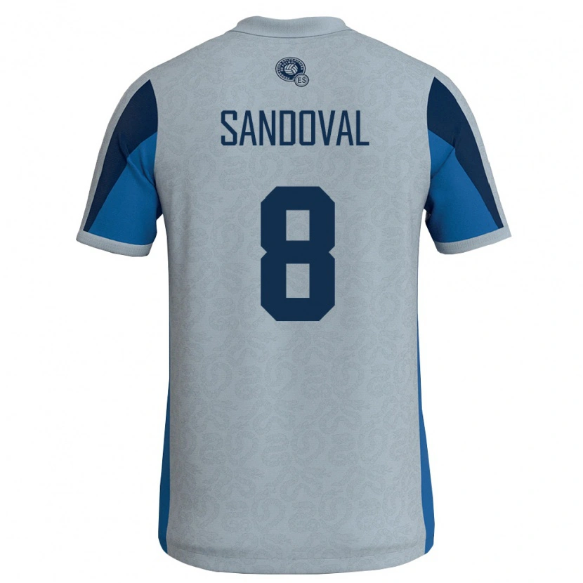 Danxen Niño Camiseta El Salvador Emerson Sandoval #8 Blanco Azul Cielo 2ª Equipación 26-28 La Camisa