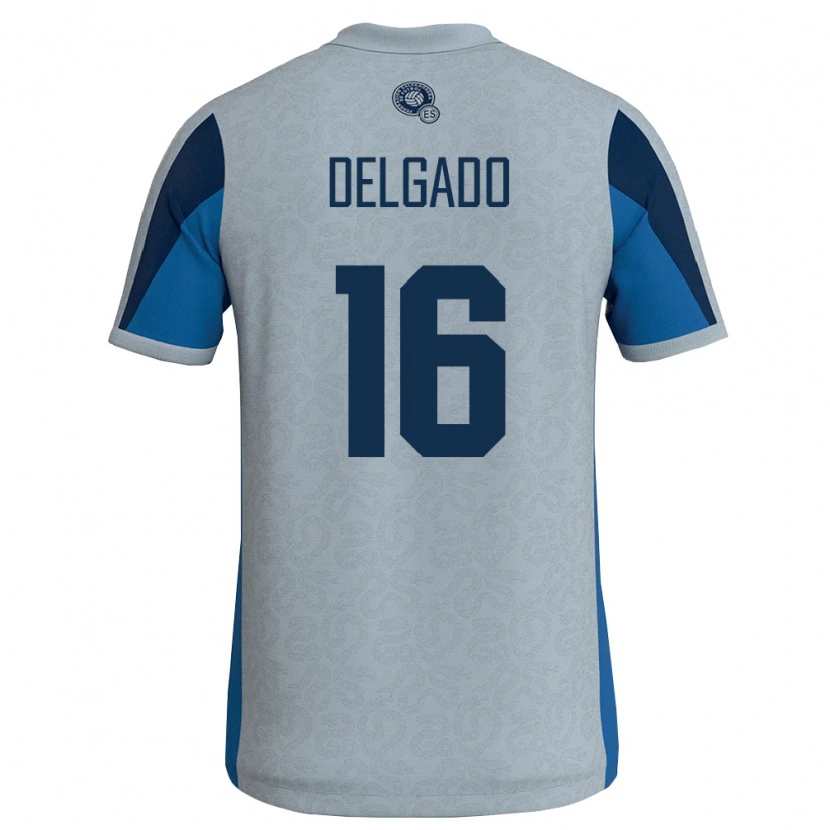Danxen Niño Camiseta El Salvador Vasthy Delgado #16 Blanco Azul Cielo 2ª Equipación 26-28 La Camisa