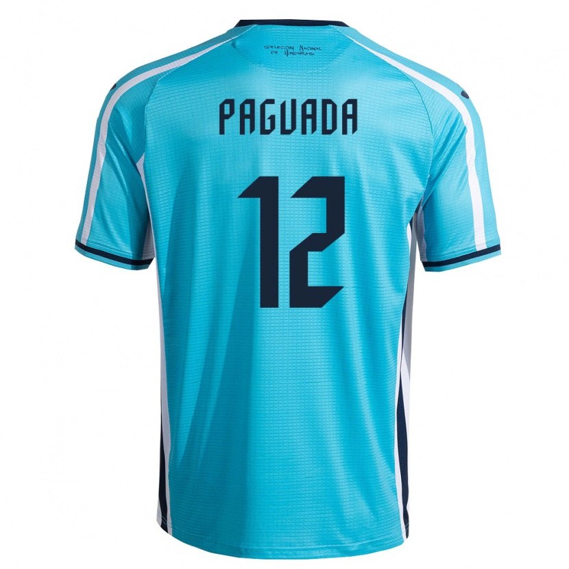 Danxen Niño Camiseta Honduras Daniel Paguada #12 Azul Cielo Marino 2ª Equipación 26-28 La Camisa