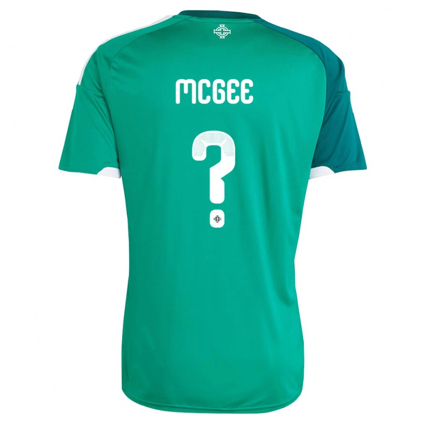 Danxen Hombre Camiseta Irlanda Del Norte Ethan Mcgee #0 Verde Blanco 1ª Equipación 26-28 La Camisa