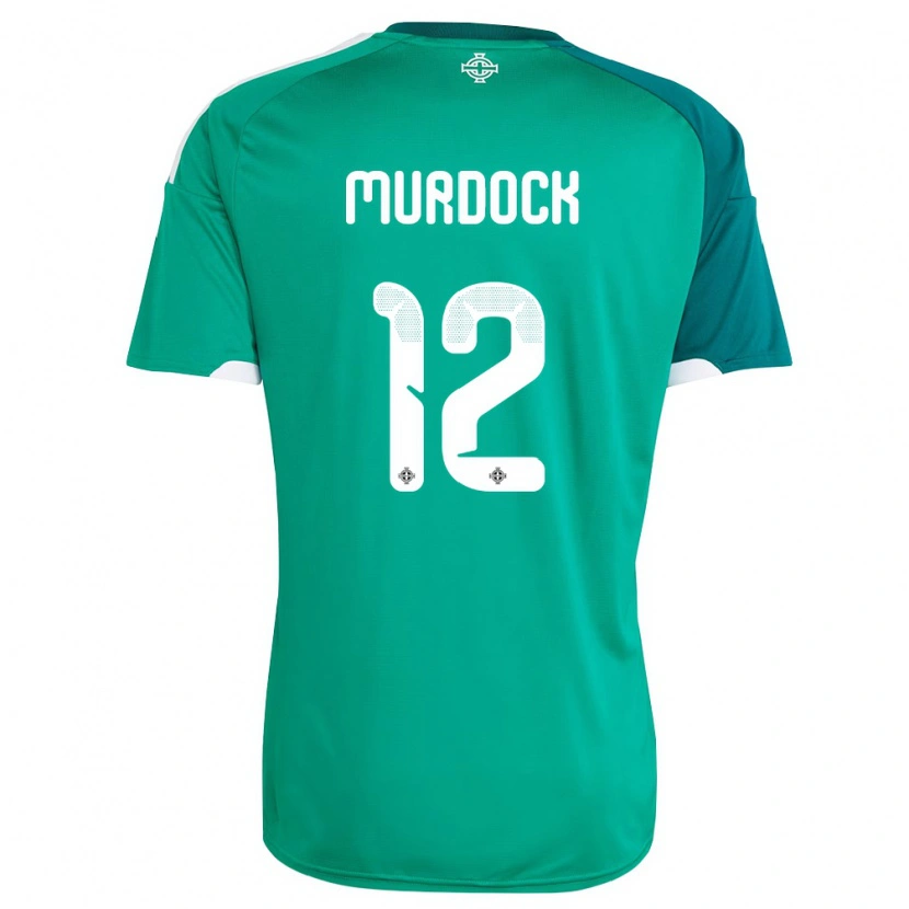 Danxen Hombre Camiseta Irlanda Del Norte Will Murdock #12 Verde Blanco 1ª Equipación 26-28 La Camisa