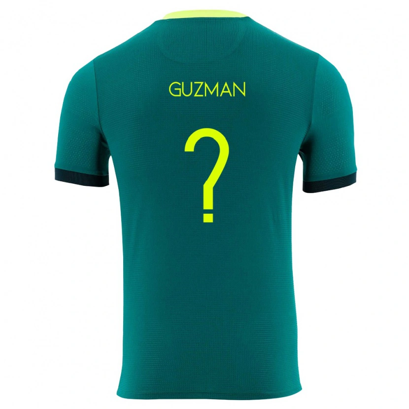 Danxen Hombre Camiseta Bolivia Samuel Guzman #0 Verde Amarillo Negro 1ª Equipación 26-28 La Camisa