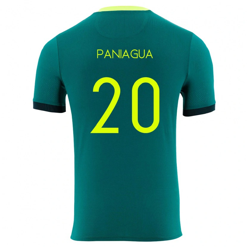 Danxen Hombre Camiseta Bolivia Emanuel Paniagua #20 Verde Amarillo Negro 1ª Equipación 26-28 La Camisa