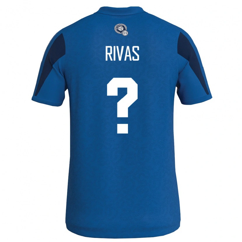 Danxen Hombre Camiseta El Salvador Joseline Rivas #0 Azul Marino 1ª Equipación 26-28 La Camisa