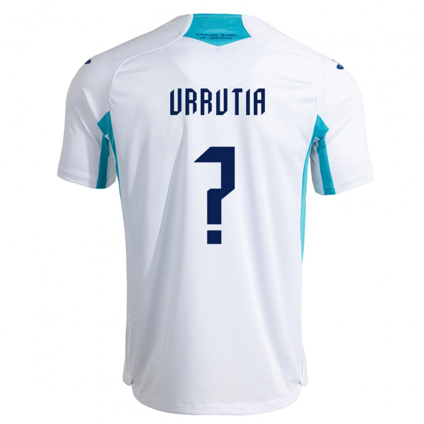 Danxen Hombre Camiseta Honduras Nathalie Urrutia #0 Blanco Azul Azul Cielo 1ª Equipación 26-28 La Camisa
