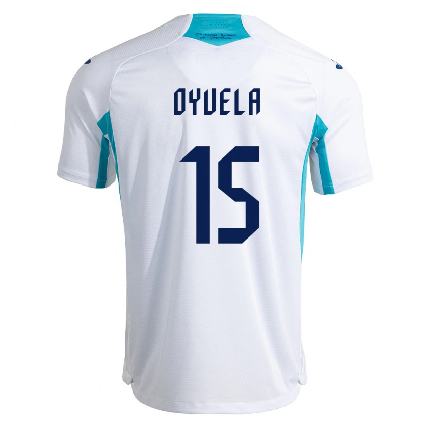 Danxen Hombre Camiseta Honduras Adonay Oyuela #15 Blanco Azul Azul Cielo 1ª Equipación 26-28 La Camisa