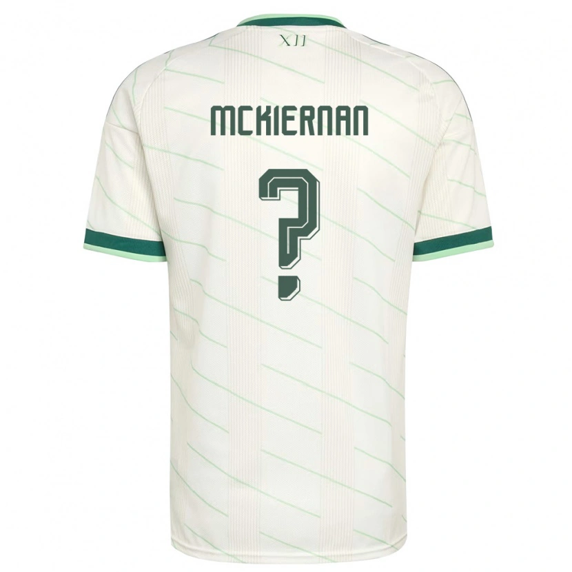 Danxen Hombre Camiseta Irlanda Del Norte Jj Mckiernan #0 Blanco Verde 2ª Equipación 26-28 La Camisa