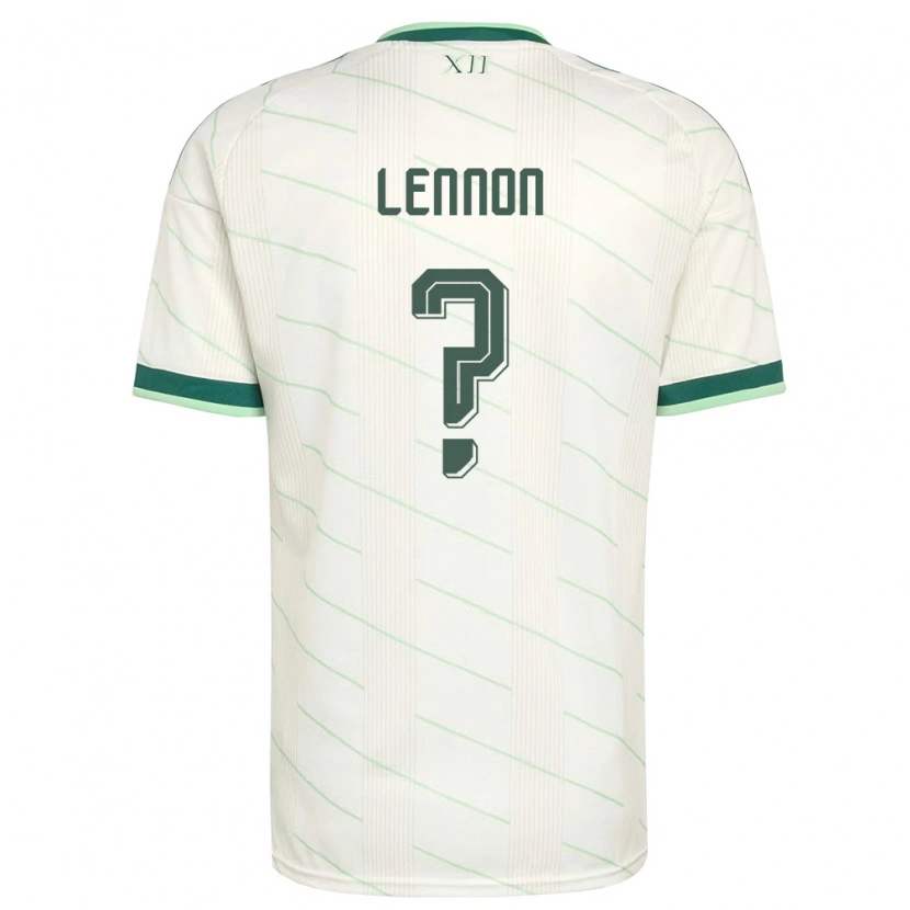 Danxen Hombre Camiseta Irlanda Del Norte Gallagher Lennon #0 Blanco Verde 2ª Equipación 26-28 La Camisa