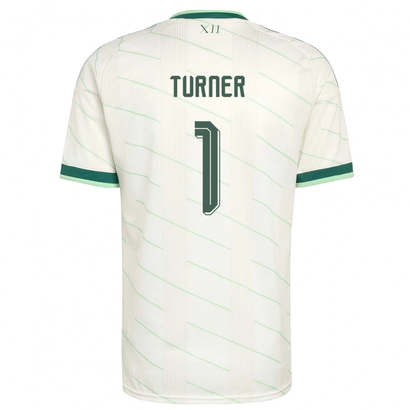 Danxen Hombre Camiseta Irlanda Del Norte Shannon Turner #1 Blanco Verde 2ª Equipación 26-28 La Camisa