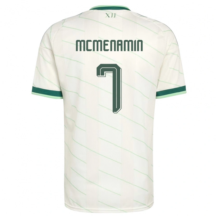 Danxen Hombre Camiseta Irlanda Del Norte Conor Mcmenamin #7 Blanco Verde 2ª Equipación 26-28 La Camisa