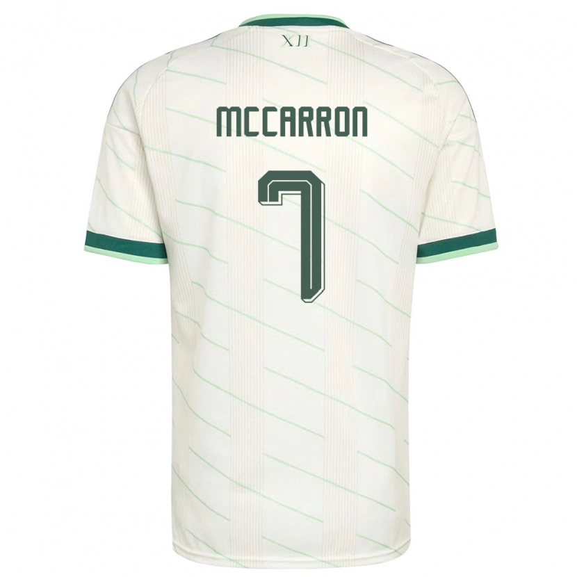 Danxen Hombre Camiseta Irlanda Del Norte Chloe Mccarron #7 Blanco Verde 2ª Equipación 26-28 La Camisa