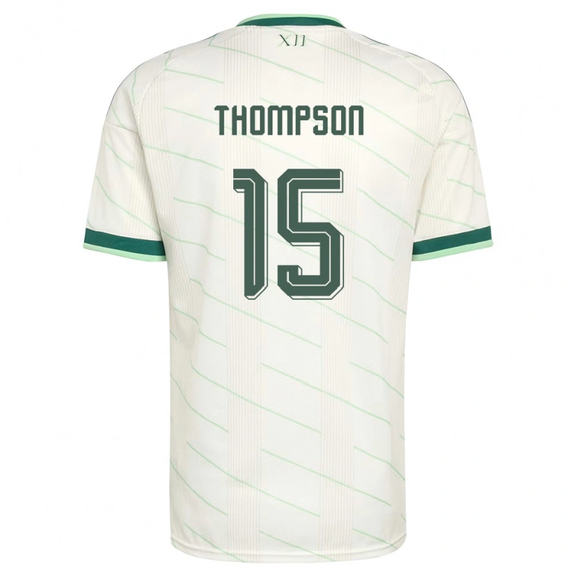 Danxen Hombre Camiseta Irlanda Del Norte Jordan Thompson #15 Blanco Verde 2ª Equipación 26-28 La Camisa