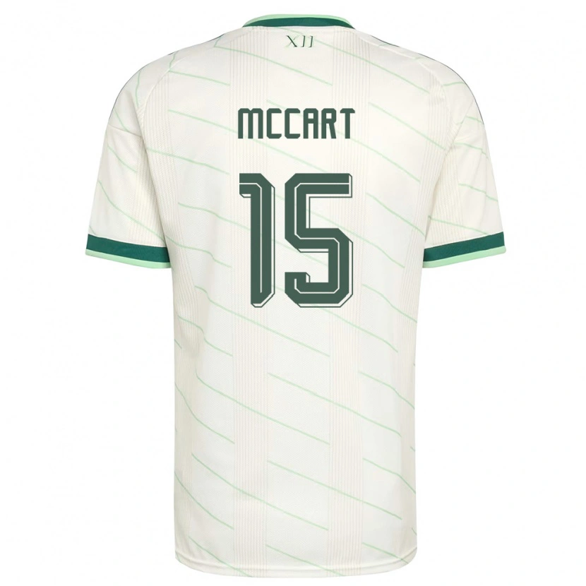 Danxen Hombre Camiseta Irlanda Del Norte Odhrán Mccart #15 Blanco Verde 2ª Equipación 26-28 La Camisa