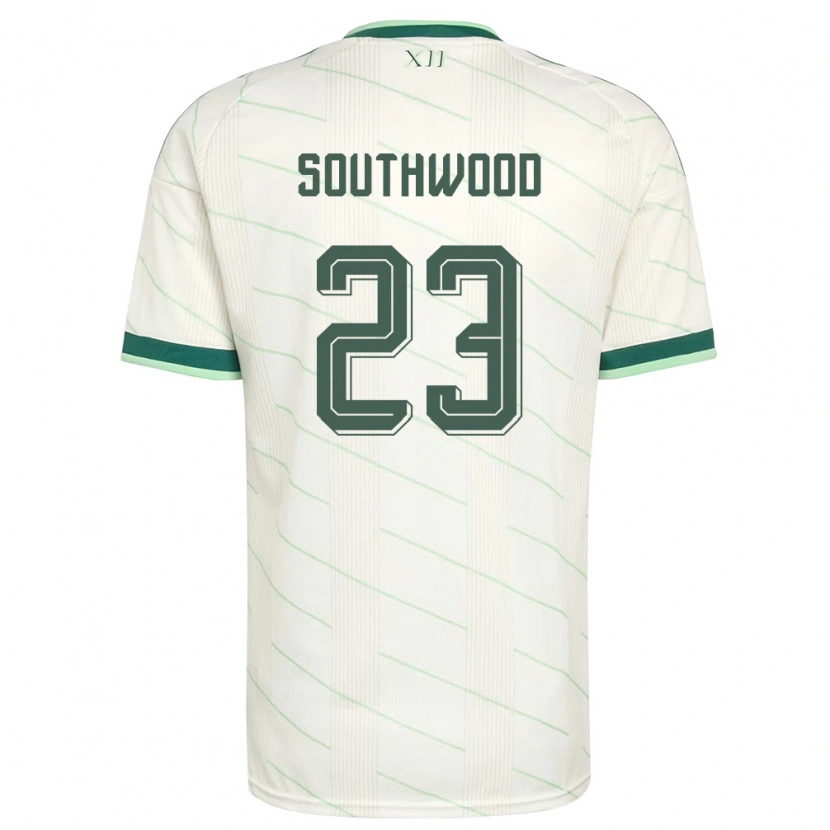 Danxen Hombre Camiseta Irlanda Del Norte Luke Southwood #23 Blanco Verde 2ª Equipación 26-28 La Camisa