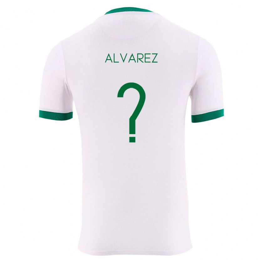 Danxen Hombre Camiseta Bolivia Sebastián Álvarez #0 Blanco Verde Rojo 2ª Equipación 26-28 La Camisa