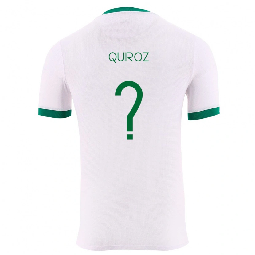Danxen Hombre Camiseta Bolivia Abigaíl Quiroz #0 Blanco Verde Rojo 2ª Equipación 26-28 La Camisa