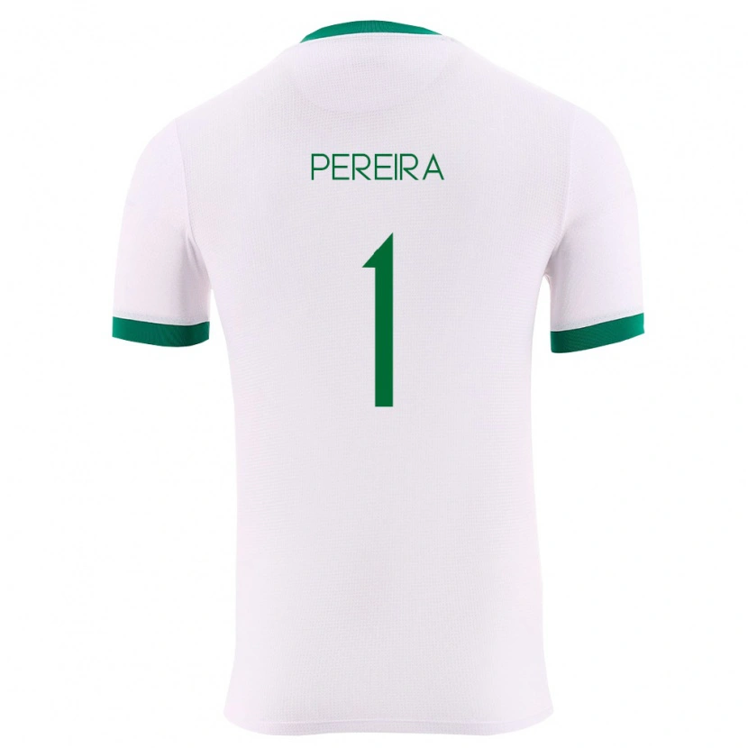 Danxen Hombre Camiseta Bolivia Fabián Pereira #1 Blanco Verde Rojo 2ª Equipación 26-28 La Camisa